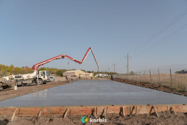 9k storage 3 concrete flatwork pour industrial